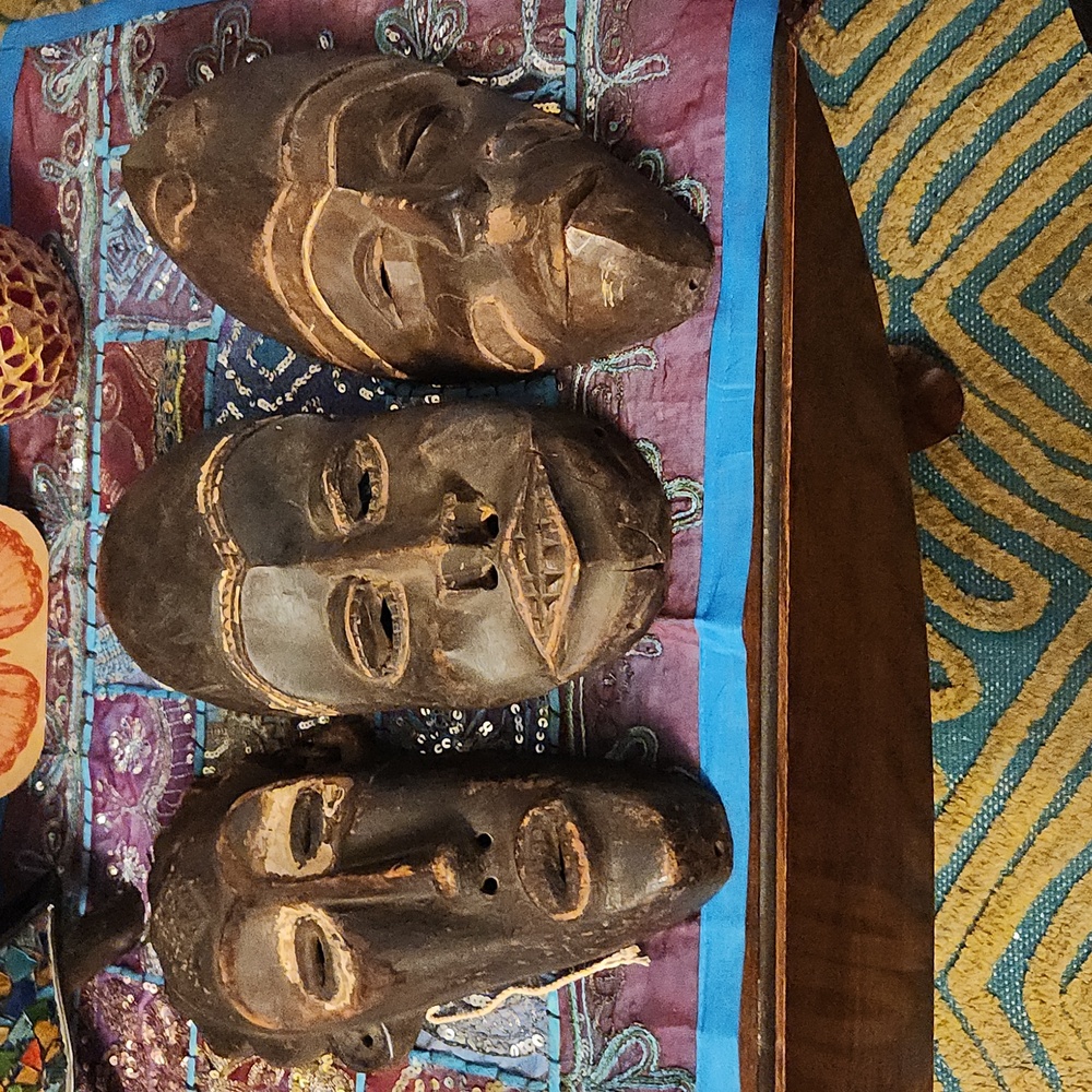 African masks-set of 3